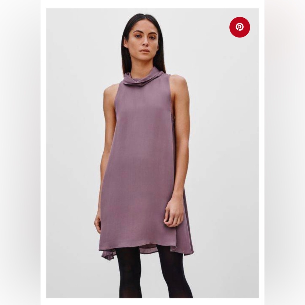 WILFRED 100% Silk Dress with High Neck Size S - Picture 6 of 6